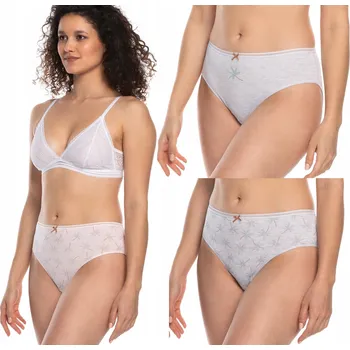 Dámské spodní prádlo LAMA bikiny kalhotky KALHOTKY 128-11 BAVLNA 3-balení XL