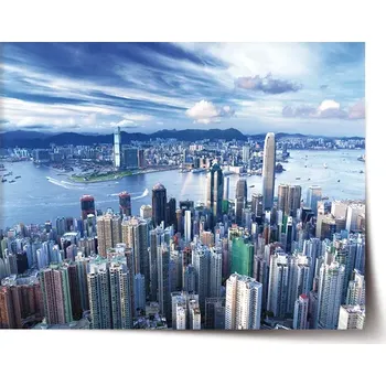 Plakát Sablio Plakát Město s mrakodrapy - 120x80 cm