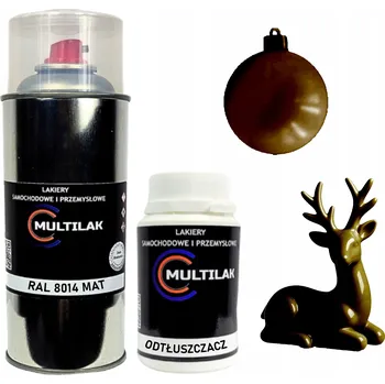 Barva ve spreji Matný lak ve spreji na figurky, skleněné a keramické ozdoby RAL 8014