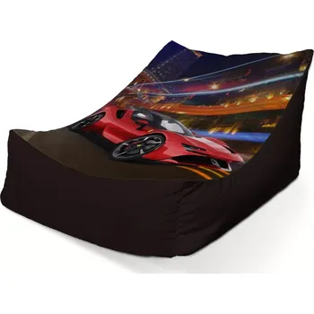 Sedací pytel Sablio Sedací vak Lounge Ferrari na ulici - 80 x 95 x 50 cm