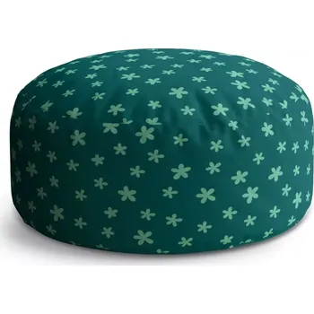 Taburet Sablio Taburet Circle Zelené hvězdy: 38x48 cm