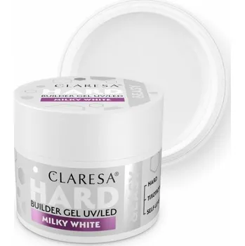Lak na nehty CLARESA STAVEBNÍ GEL HARD&EASY MILKY WHITE 12g