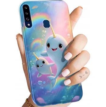 Pouzdro na mobilní telefon Zadní Kryt Hello Case pro Samsung Galaxy A20s vícebarevný