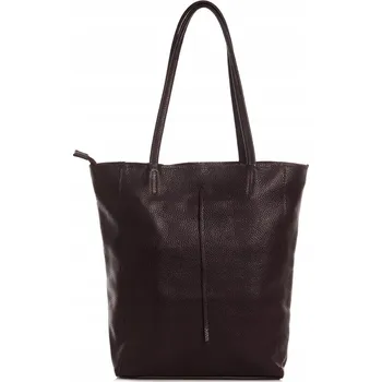 Kabelka Solome shopper kabelka z pravé kůže hnědá