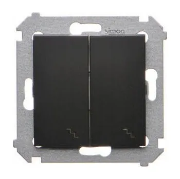 vypínač Schodišťový vypínač Klasik, Podomítkový Kontakt-simon černý DW6/2L.01/49