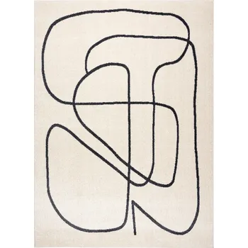 Koberec Dywany Łuszczów Kusový koberec Fusion 8297 cream/dark grey Rozměry koberců: 80x150