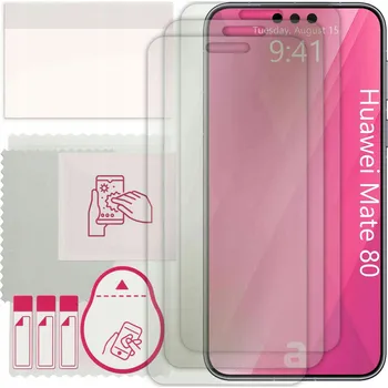 Pouzdro na mobilní telefon 3x MATNÁ hydrogelová Fólie pro Huawei Mate 80