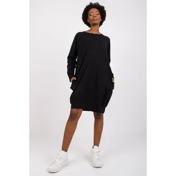 Dámské šaty BASIC FEEL GOOD Bavlněné šaty Autumn černé Velikost: L/XL