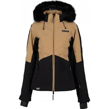 Dámská lyžařská bunda BERGSON ZEPHYRIC STX Praline s odnímatelnou kapuce #L
