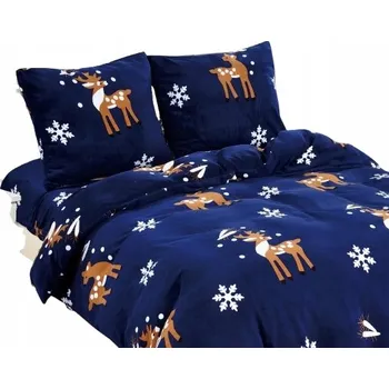 Povlečení POVLEČENÍ MIKROVLÁKNO "MEDVÍDEK" 140x200 VÁNOČNÍ KAŠMÍROVÝ DOTYK