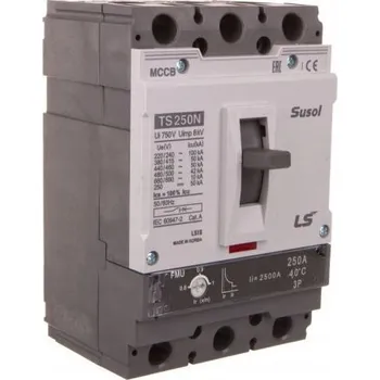 Jistič Kompaktní jistič 250A 3P 50kA kompletní TS250N FMU 250A 3P LSIS