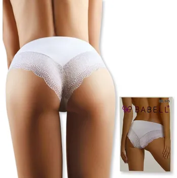 Kalhotky Dámské kalhotky 075 white - BABELL Bílá M