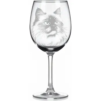 Sklenice Sklenice na víno s kočkou – motiv 189