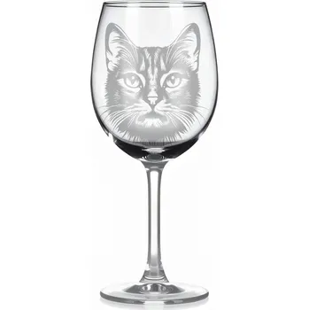 Sklenice Sklenice na víno s kočkou – motiv 90
