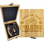 Sablio Dárková sada na víno Zrozen pro cyklistiku: 147×168×49 mm