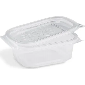 Jednorázové nádobí Miska (PP) Ripboxx Tiny hranatá průhledná 250ml [50 ks]