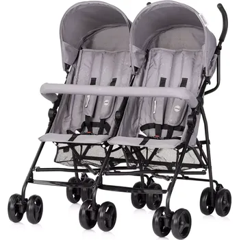 Kočárek kočárek pro dvojčata chipolino double point blackberry – lehký golfový deštník