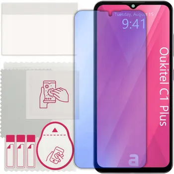 Pouzdro na mobilní telefon Sklo 9H pro Oukitel C1 Plus, alternativa tvrzeného skla, flexibilní