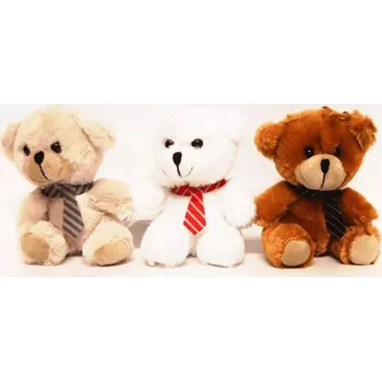 plyšák Medvídek s kravatou 15cm - Plyšák