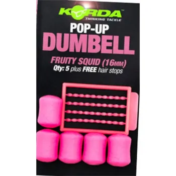 Boilies Nástraha Umělá Plovoucí Dumbells Korda Pop Up Fruity Squid 16 mm