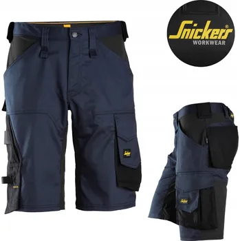 Krátké pánské kraťasy volného Střih Snickers 6153 Stretch, tmavě modré, velikost 54