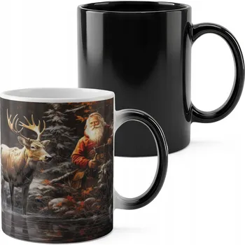 MAGICKÝ HRNEK 330ML S POTISKEM - VÁNOČNÍ MIKULÁŠ SOB DÁREK