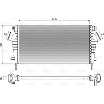 Chladič motoru Chladič turba VALEO 818603