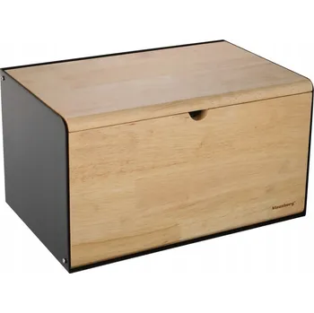 chlebník Chlebník jednodílný Klausberg béžový, černý dřevěný