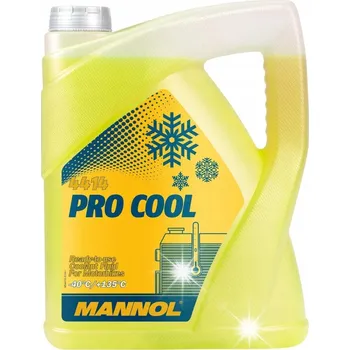 Náplň do chladiče a ostřikovače MANNOL Pro Cool 5L -40 - Chladicí kapalina pro motocykly, žlutá