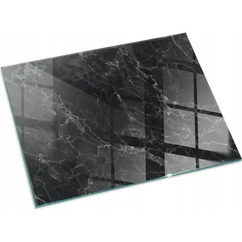 Obraz Skleněná Podložka Pod Kamna Tvrzené Sklo Elegantní Vzor Mramoru 80x60 cm