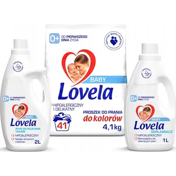 Prací prášek Odstraňovač skvrn, aviváž, prací prášek Lovela na barevné prádlo 4,1 kg