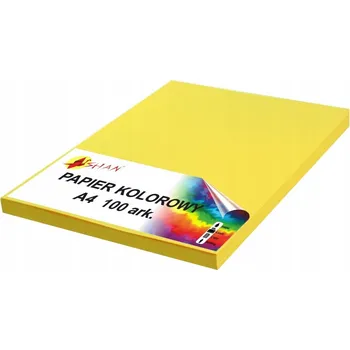 Barevný papír Barevný papír A4 100g, intenzivní žlutá v2, 100 listů