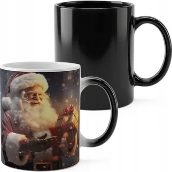 MAGICKÝ HRNEK 330ML S POTISKEM - VÁNOČNÍ MIKULÁŠ SOB DÁREK