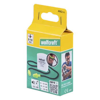 Špunt do uší Wolfcraft Wolfcraft Špunty do uší se šňůrou 4962000