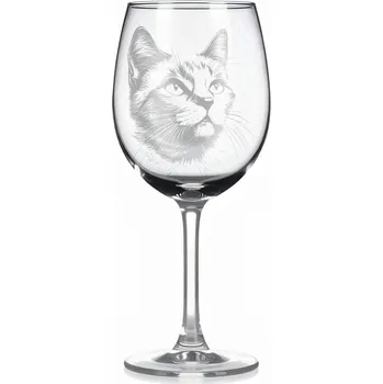 Sklenice Sklenice na víno s kočkou – motiv 230