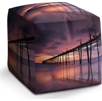 Taburet Sablio Taburet Cube Oceán: 40x40x40 cm