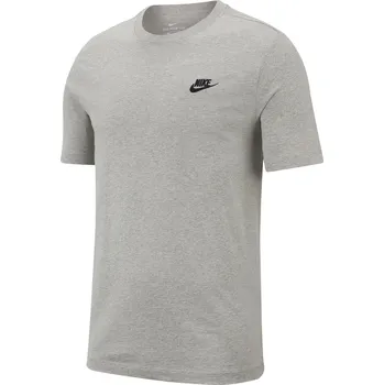 Pánské tričko Pánské tričko s krátkým rukávem Nike SPORTSWEAR CLUB šedé AR4997-064 - XL-T | UK 14 | US 15