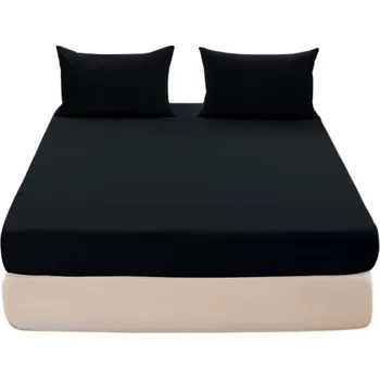 Prostěradlo Prostěradlo jersey 160x200+25 černé s gumou