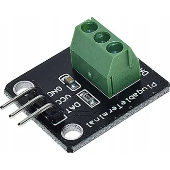 Adaptér pro senzor DS18B20 s terminálem a pull-up rezistorem