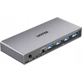 KVM přepínač Unitek KVM přepínač 8K@60Hz USB 3.0 5Gbps DP Switch DisplayPort 4K