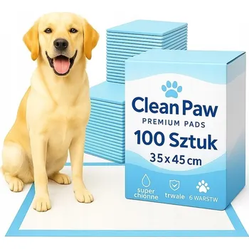 toaleta pro psa ABSORPČNÍ PODLOŽKY PRO PSY 35X45 100 KS HYGIENICKÉ PODLOŽKY NA ČURÁNÍ + SÁČKY