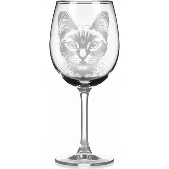 Sklenice Sklenice na víno s kočkou – motiv 91