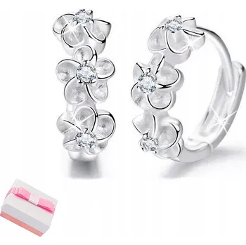 Náušnice STŘÍBRNÉ NÁUŠNICE 925 KROUŽKY PRO DÍVKU DZ