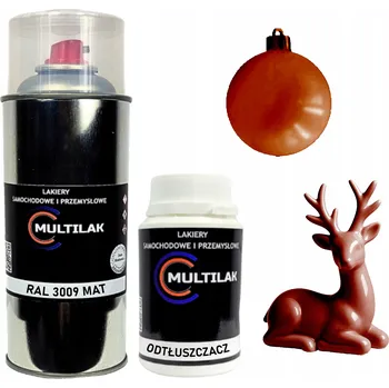 Barva ve spreji Matný lak ve spreji na figurky, skleněné a keramické ozdoby RAL 3009