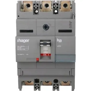 vypínač HAGER MCCB Vypínač zátěže x250 3P 250A HCB250H
