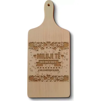 Kuchyňské prkénko Sablio Prkénko Miluji Tě 365 dní v roce