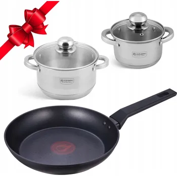 Hrnec Sada Hrnců s poklicí 14/16 cm Pánev 18 cm Edenberg - Indukce + plyn