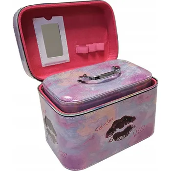 Kosmetická taška Extralink Lifestyle Kosmetická Taška Dámská Organizér Kufřík na Kosmetiku 3v1 2