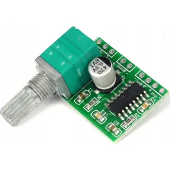 Hi-Fi Zesilovač Audio zesilovač 2x3W PAM8403 5V s potenciometrem