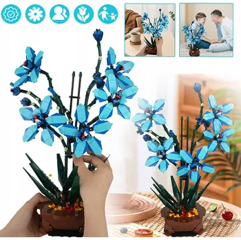 ostatní stavebnice STAVEBNICE ORCHIDEJ STAVEBNICE KREATIVNÍ 1097 DÍLKŮ VE VÁZE DÁREK